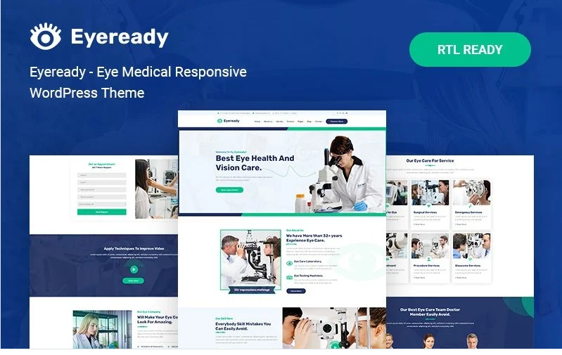 Eyeready - Eye Medical Responsive WordPress Theme