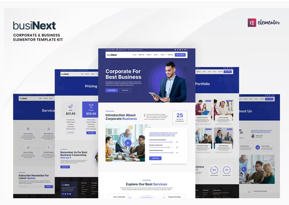 Businext - Corporate Business Elementor Template Kit