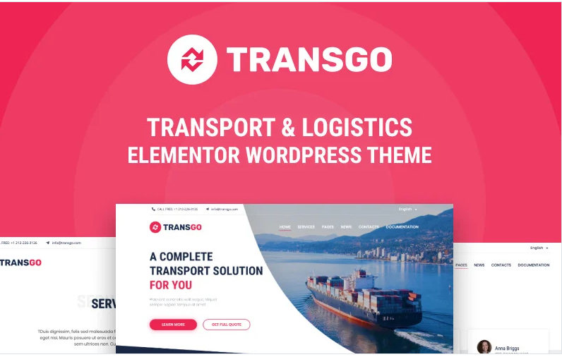 Product Image - TransGo – Transport & Logistics WordPress Elementor Theme