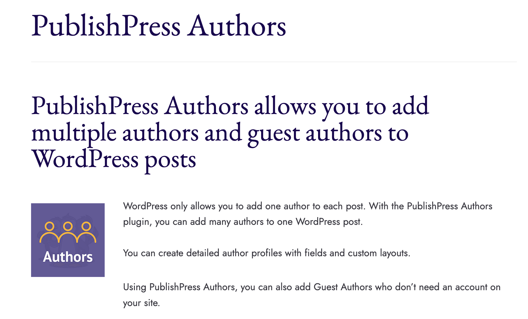 PublishPress – Authors Pro