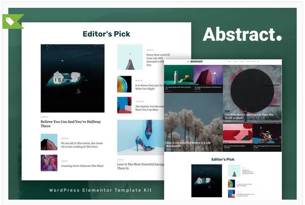 Abstract - Blog & Magazine Elementor Template Kit