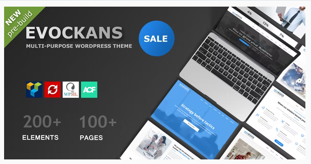 Evockans - Responsive Multi-Purpose WordPress Theme