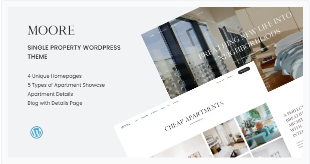 Moore - Single Property WordPress Theme