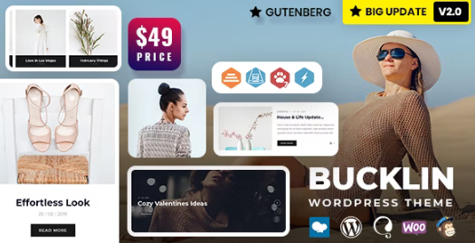 Bucklin - Creative Personal Blog WordPress Theme
