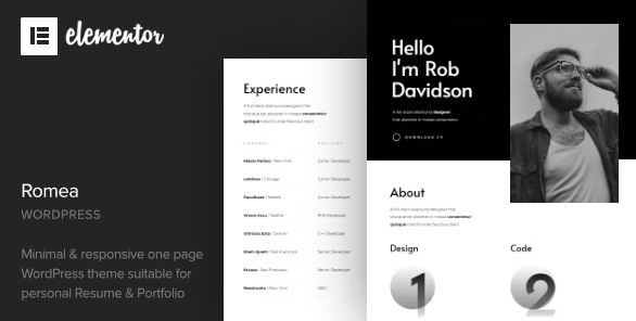 Romea - Personal Portfolio WordPress Theme