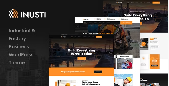 Inusti – Factory & Industrial WordPress Theme