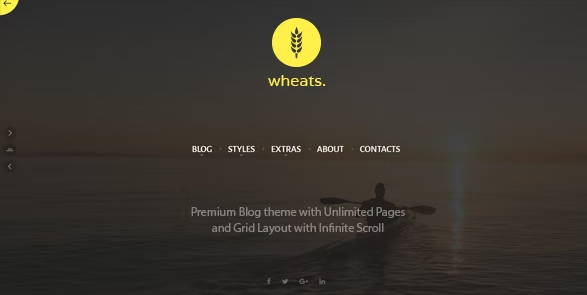 Product Image - Wheats – WordPress easy blogging theme