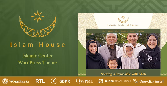 Islam House - Mosque and Religion WordPress Theme
