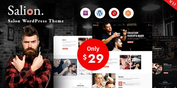 Product Image - Salion – Hair Salon WordPress Theme