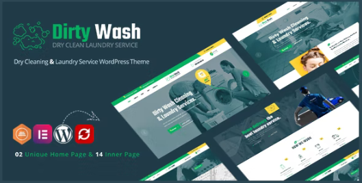 DirtyWash – Laundry Service WordPress Theme