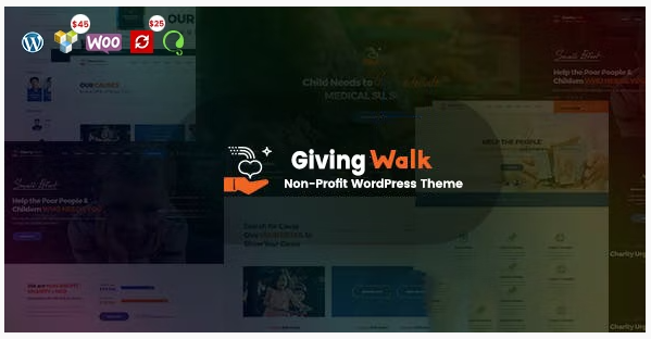 GivingWalk – Multipurpose Nonprofit WordPress Theme