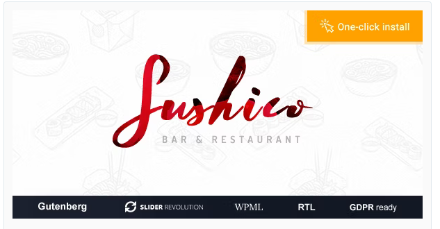 Sushico - Sushi and Asian Food Restaurant WordPress Theme