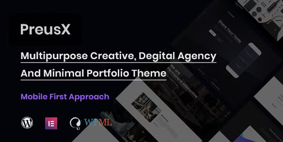 PreusX - Digital Agency And Portfolio WordPress Theme