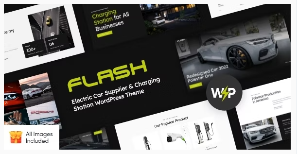 Product Image - The Flash – Electric Car Supplier & Charging Station WordPress Theme