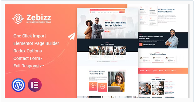 Zebizz - Business Consulting WordPress Theme