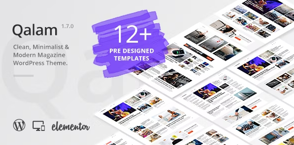 Qalam - NewsPaper and Magazine WordPress Theme