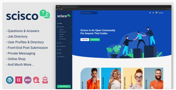 Product Image - Scisco – Questions and Answers WordPress Theme 1.5.2