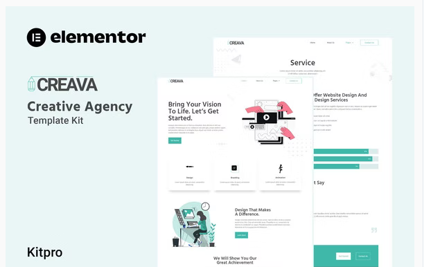 Creava - Creative Agency Elementor Template Kit