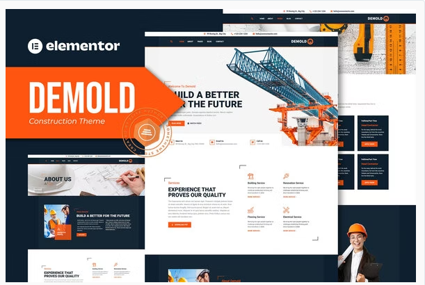 Product Image - Demold – Construction Elementor Template Kit