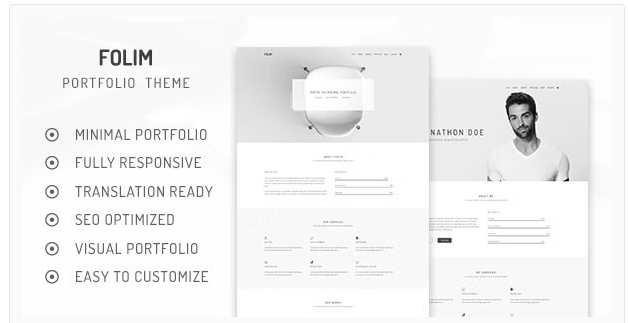 Product Image - Folim – Clean Minimalist Portfolio WordPress Theme