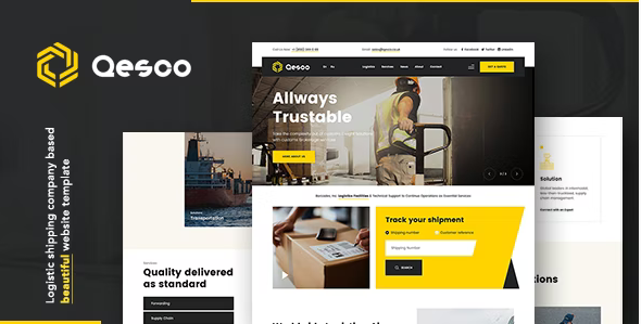 Product Image - Qesco | Logistic Shipping Company WordPress Theme