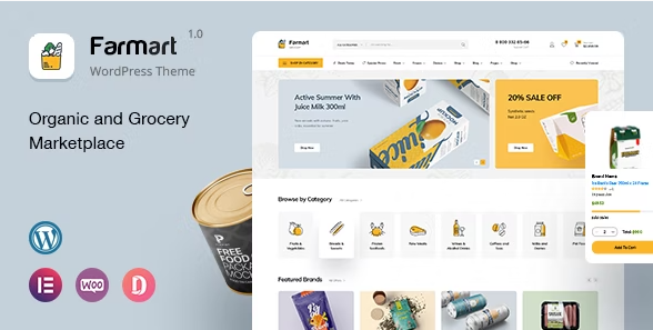 Product Image - Farmart – Organic & Grocery Marketplace WordPress Theme 1.0.9