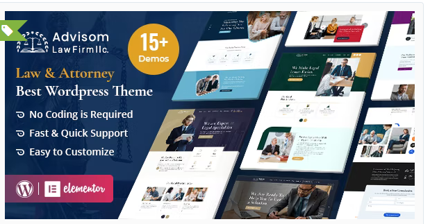 Advisom | Law Firm WordPress Theme