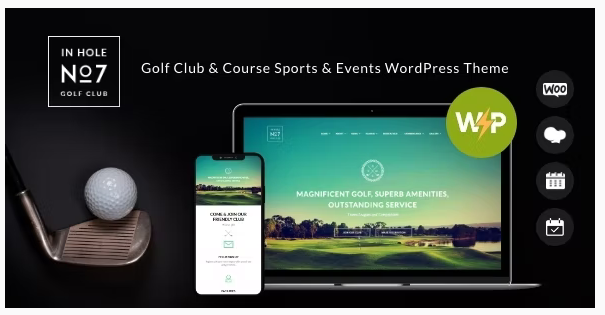 Product Image - N7 | Golf Club & Course Sports & Events WordPress Theme