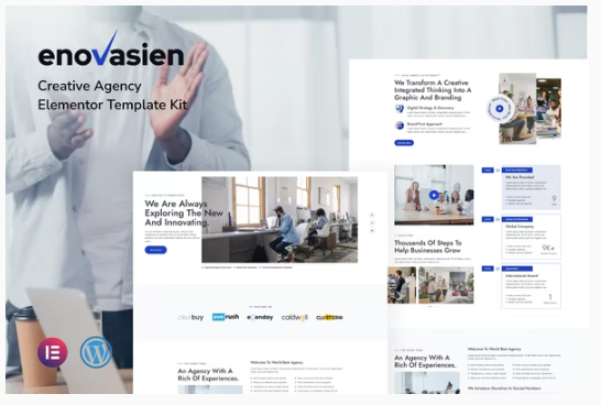 Enovasien - Creative Agency Elementor Template Kit