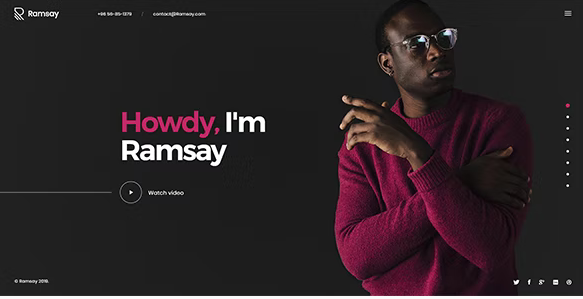 Ramsay - Personal CV/Resume WordPress Theme
