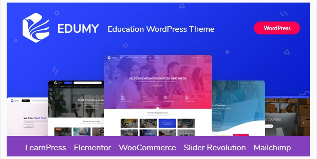 Edumy - LMS Online Education Course WordPress Theme 1.2.15