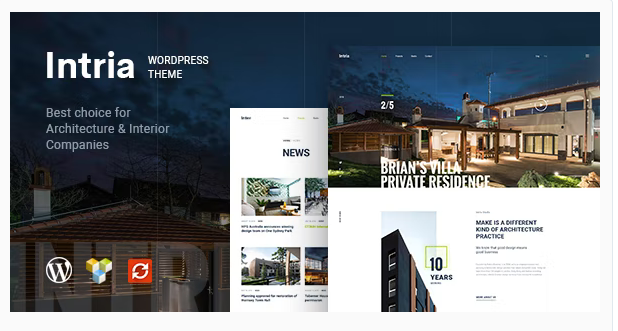 Intria - Architecture and Interior WordPress Theme