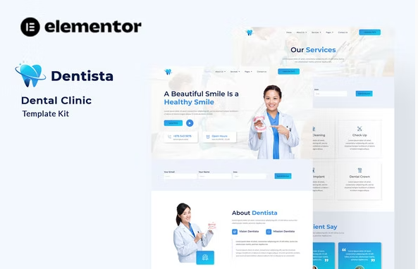 Product Image - Dentista – Dental Clinic Elementor Template Kit Product Image - Dentista – Dental Clinic Elementor Template Kit
