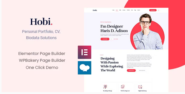 Hobi - Personal Portfolio WordPress Theme