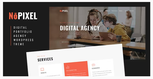 NoPixel - Portfolio Agency WordPress Theme
