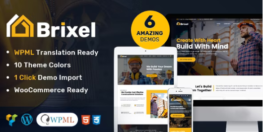 Brixel Building Construction WordPress Theme