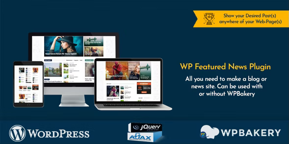 WP Featured News Pro | Custom Posts Listing