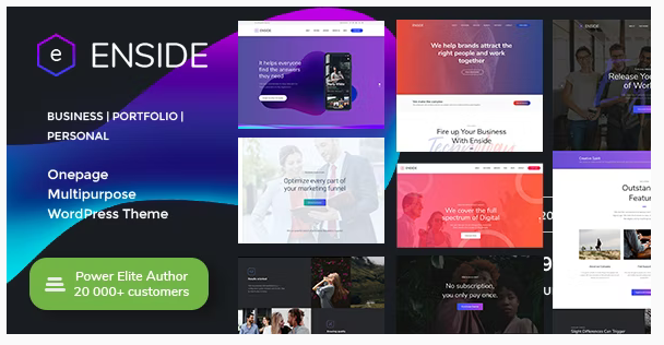 Enside - Multipurpose Onepage Landing Page WordPress Theme