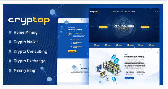 CrypTop - ICO Landing and CryptoCurrency WordPress Theme