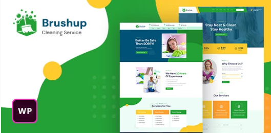 Brushup - Cleaning Service Company WordPress Theme