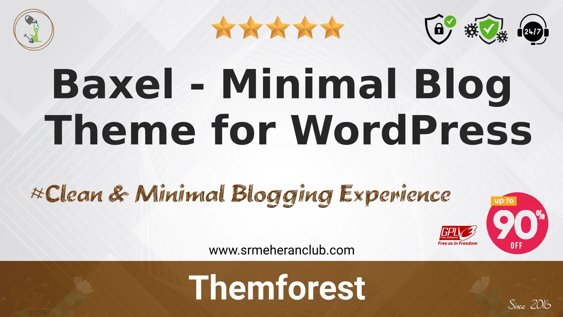 Baxel – Minimal Blog Theme for WordPress