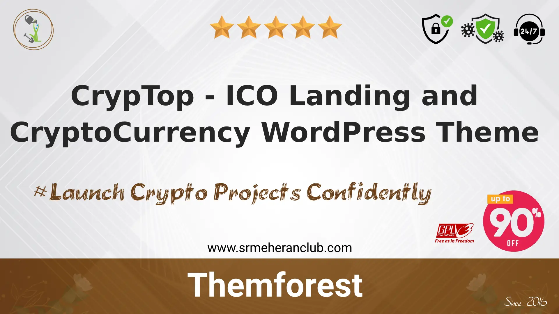 CrypTop – ICO Landing and CryptoCurrency WordPress Theme — Theme by Themeforest