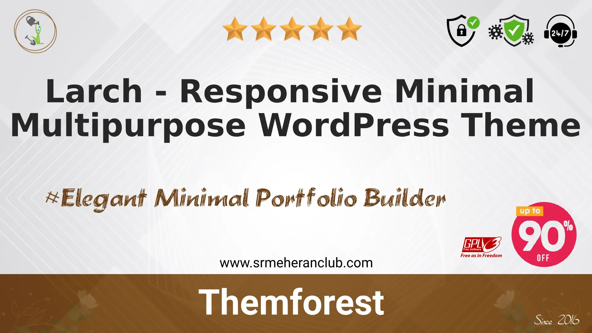 Larch – Responsive Minimal Multipurpose WordPress Theme