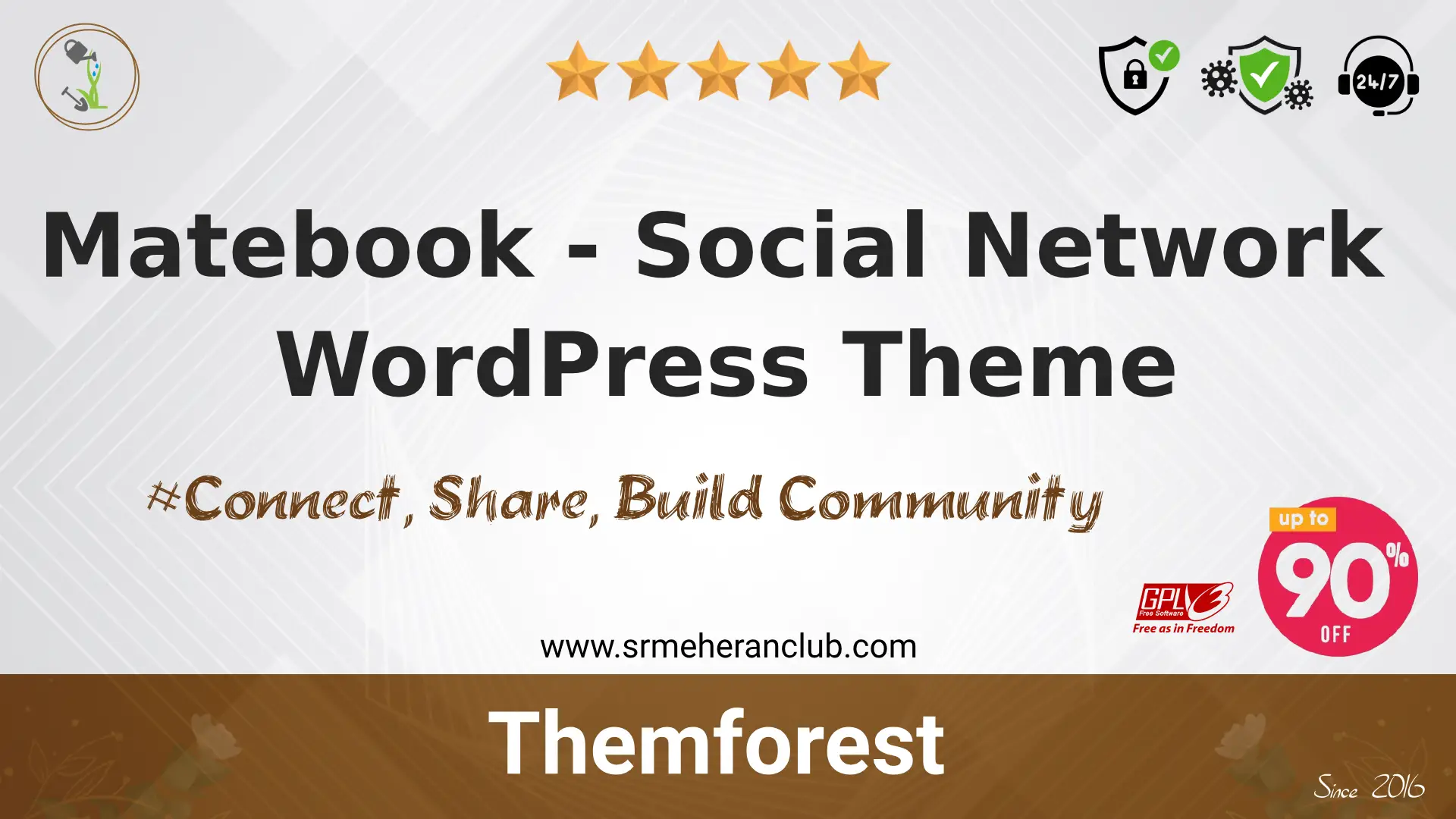 Matebook – Social Network WordPress Theme — Theme by Themeforest