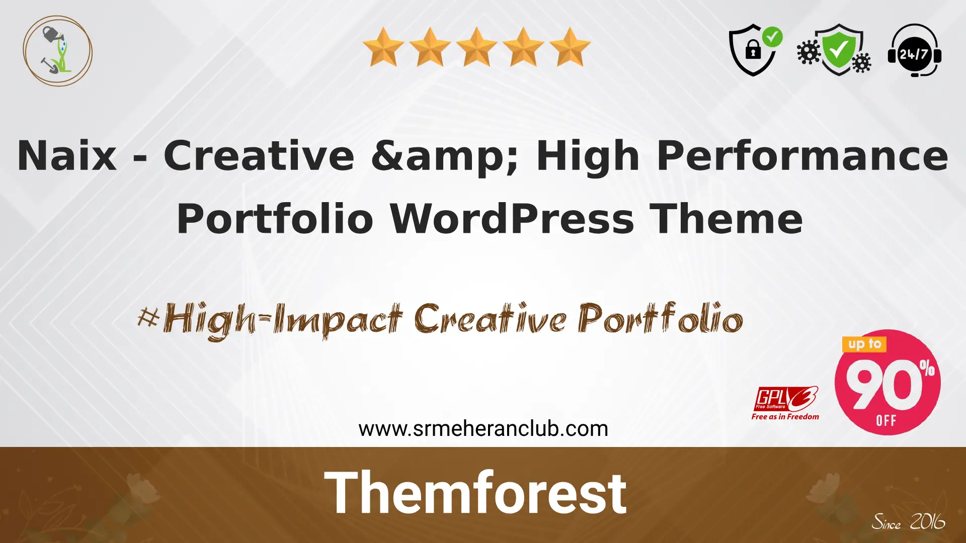 Naix – Creative & High Performance Portfolio WordPress Theme — Theme by Themeforest