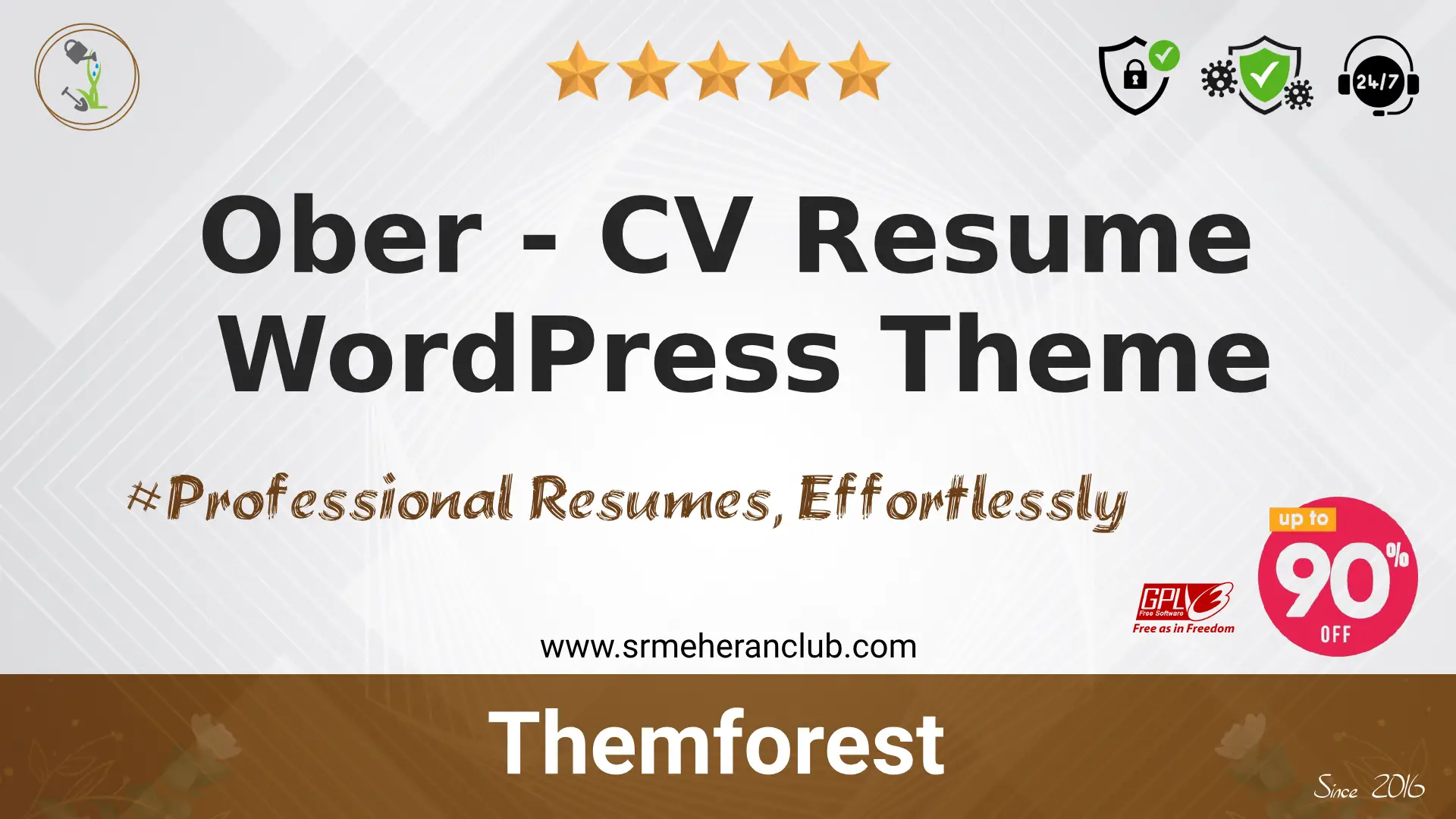 Ober – CV Resume WordPress Theme — Theme by Themeforest