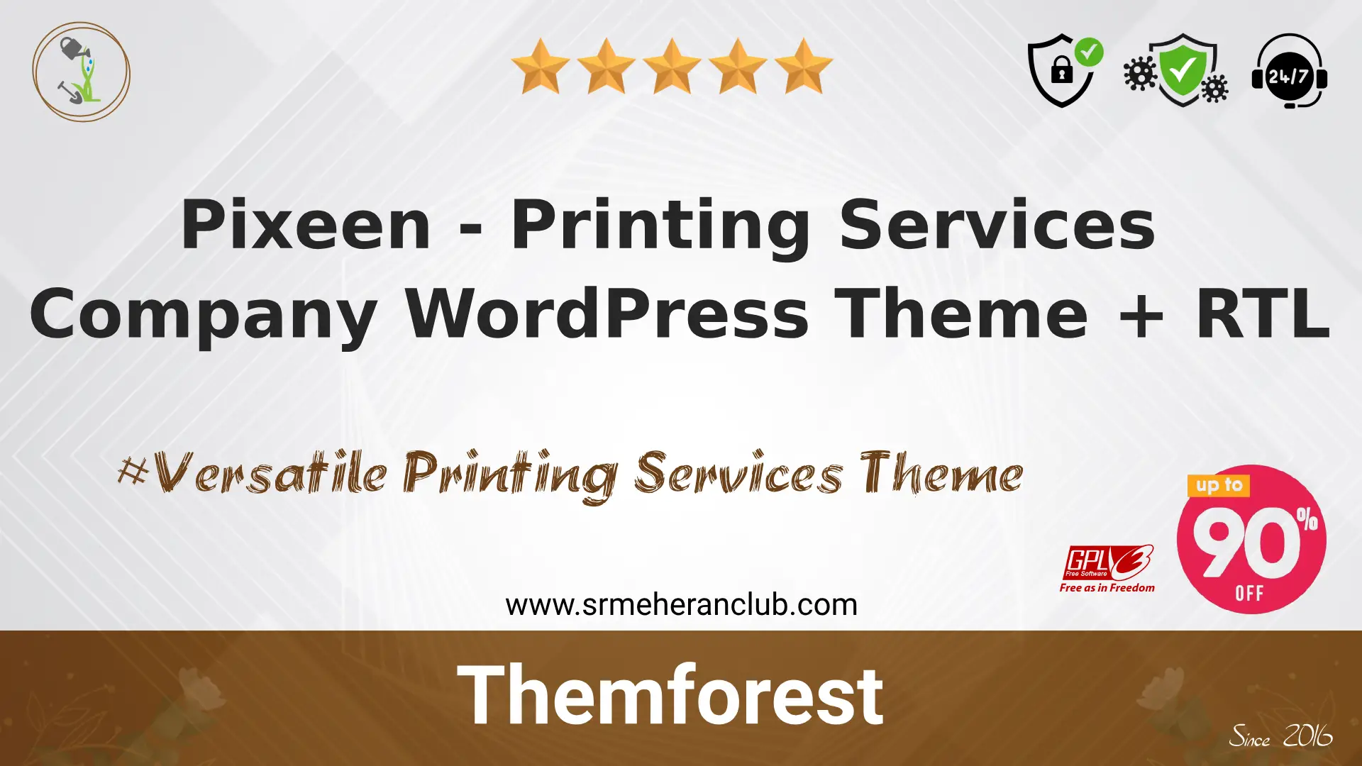 Pixeen – Printing Services Company WordPress Theme + RTL — Theme by Themeforest