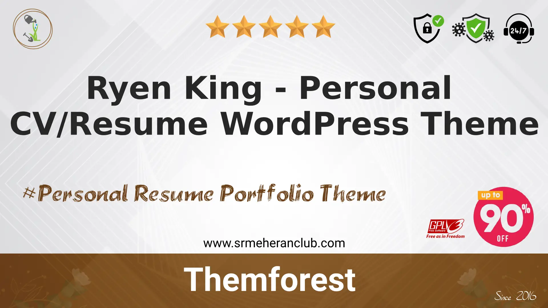 Ryen King – Personal CV/Resume WordPress Theme — Theme by Themeforest