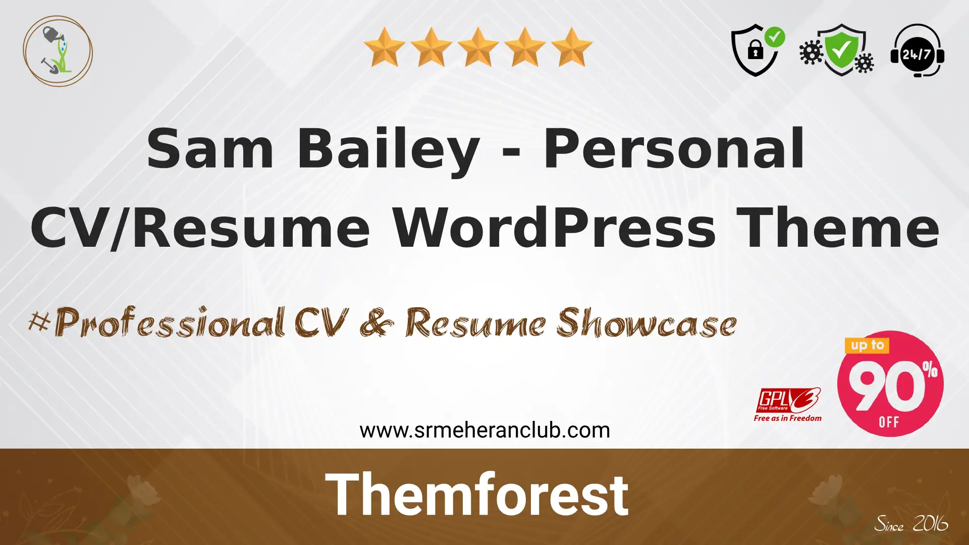 Sam Bailey – Personal CV/Resume WordPress Theme — Theme by Themeforest