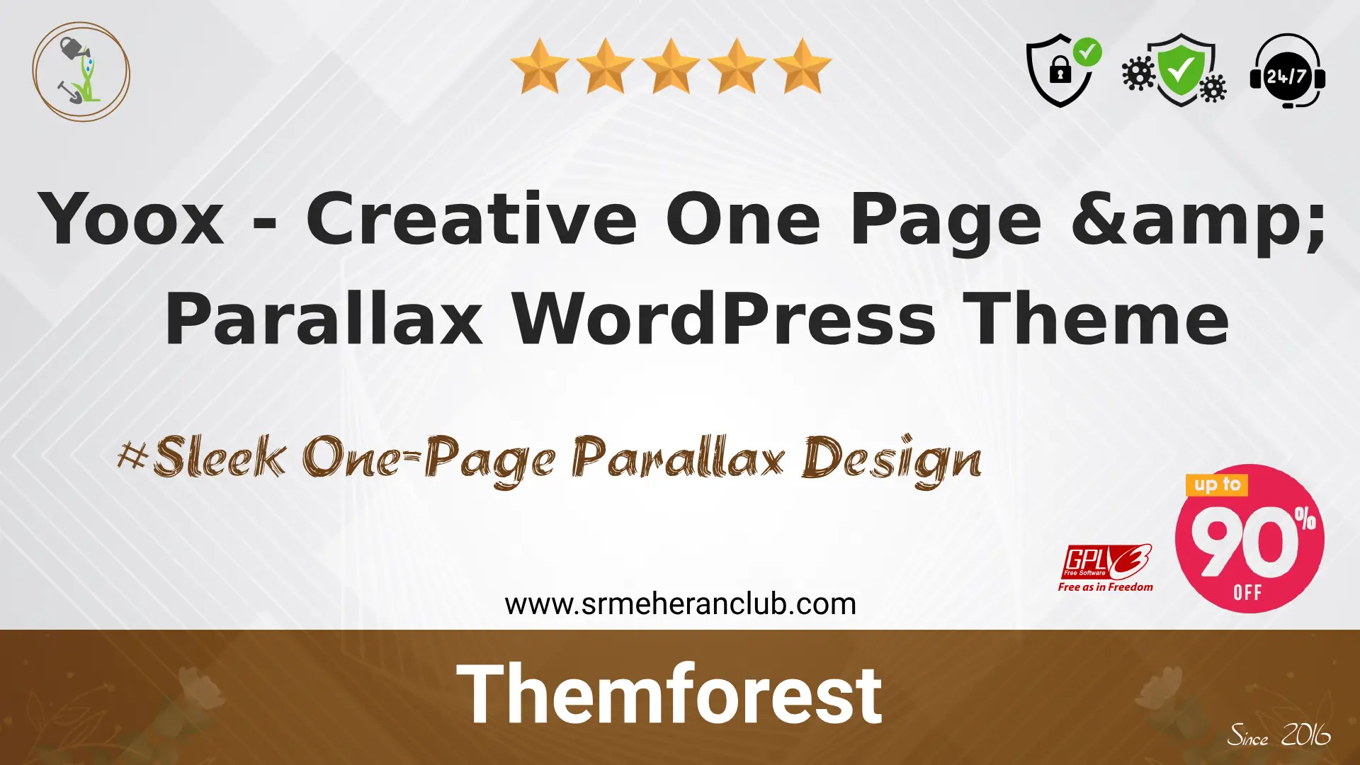 Yoox – Creative One Page & Parallax WordPress Theme